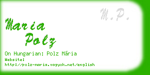 maria polz business card